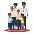 Isolated family members vector design