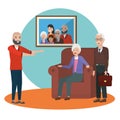 Isolated family members vector design