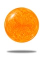 Isolated festive abstract of orange glitter ball background Royalty Free Stock Photo