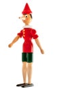 Isolated figure of wood pinocchio