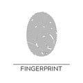 Isolated Fingerprint or Thumbprint
