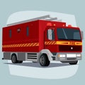 Isolated fire engine car Royalty Free Stock Photo