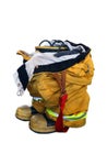 Isolated Fire Man Boots Royalty Free Stock Photo