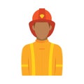 Isolated fire man icon