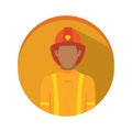 Isolated fire man icon