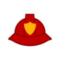 Isolated firefighter hat icon Royalty Free Stock Photo