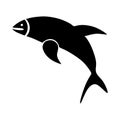 Vector fish logo or icon design. Nature, isolated,on white background. Royalty Free Stock Photo