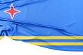 Isolated Flag of Aruba. 3D Rendering
