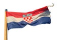 Isolated flag of Croatia