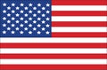 Isolated American Flag, Noth America Country flag.