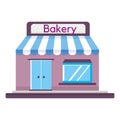 Isolated flat bakery shop icon