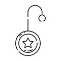 Isolated flat yoyo toy sketch icon Vector