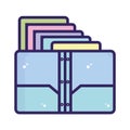 Isolated folder icon school supply icon Royalty Free Stock Photo