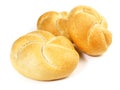 Classic Buns on white Background - Isolated Royalty Free Stock Photo