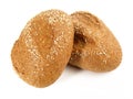 Spelt Bread Rolls on white Background - Isolated Royalty Free Stock Photo