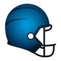 Isolated football helm