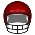 Isolated football helm