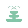 Isolated fountain flat style icon vector design