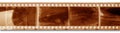 Isolated frame of old photographic film