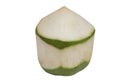 Isolated fresh coconut on white background Royalty Free Stock Photo