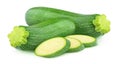 Isolated cut zucchini Royalty Free Stock Photo