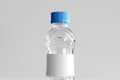 Fresh Water Bottle with Blank Label 3D Rendering Royalty Free Stock Photo