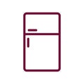 Isolated fridge line style icon vector design Royalty Free Stock Photo