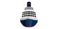 Isolated front view of a cruise ship Royalty Free Stock Photo