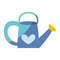 Isolated gardening watering can icon