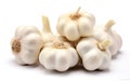Isolated Garlic on White Background, Generative Ai