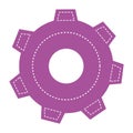 Isolated gear icon flat design Vector