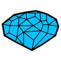 Isolated gemstone illustration