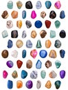 Isolated Gemstones Variety Composition 3D illustration Render