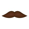 Isolated gentleman mustache icon