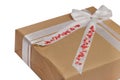 Isolated gift box with hearts Royalty Free Stock Photo