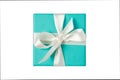 Isolated gift box on white background with path