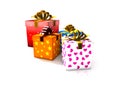 Isolated gift boxes