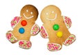 Isolated Gingerbread People