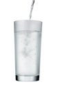 Isolated glass of fresh water Royalty Free Stock Photo