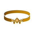 Isolated gold bracelet