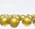 Isolated Gold nanoparticles in the white background