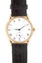 Isolated Gold Wristwatch