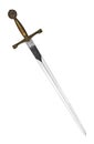 Isolated golden sword Royalty Free Stock Photo