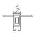 Isolated tabernacle icon Royalty Free Stock Photo