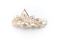 Isolated golden tiara, crown or diadem Royalty Free Stock Photo