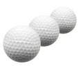 Isolated Golf balls Royalty Free Stock Photo