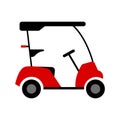 Isolated golf cart image