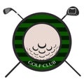 Isolated golf emblem Royalty Free Stock Photo