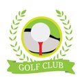 Isolated golf emblem Royalty Free Stock Photo