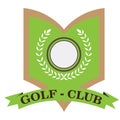 Isolated golf emblem Royalty Free Stock Photo